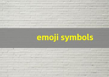 emoji symbols